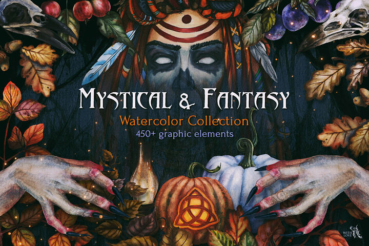 Mystical & Fantasy Watercolor Collection