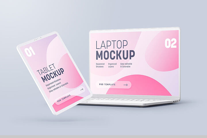 Multi Device Clay – Free Mockup