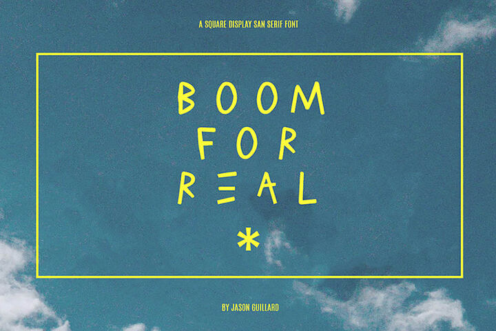 Boom For Real – Free Font