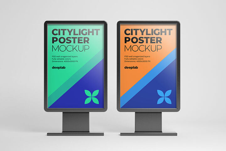 Citylight Poster – Free Mockup