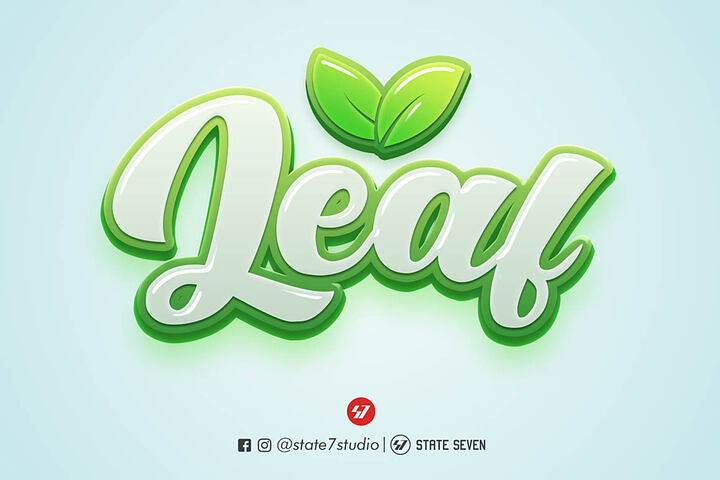 Leaf – Free Text Effect
