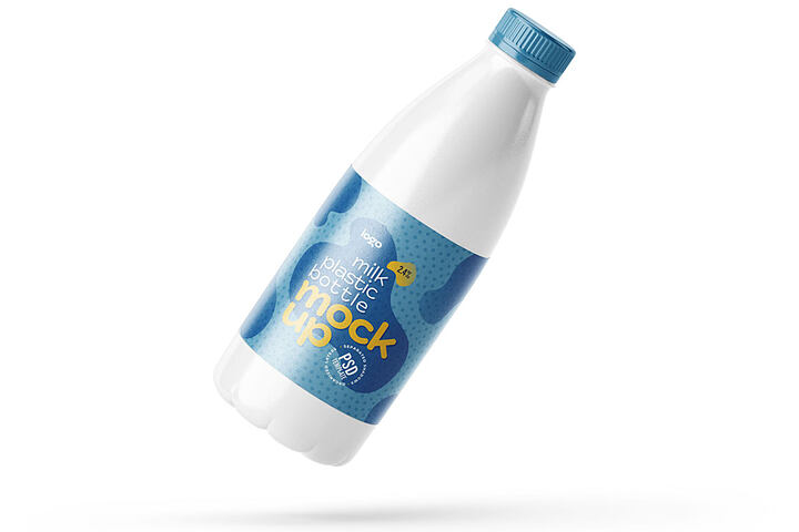 Big Plastic Milk Bottle – Free Mockup