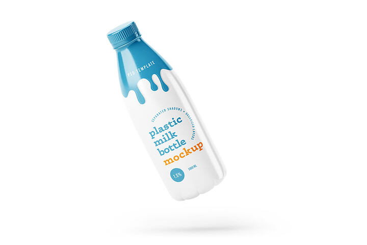 Plastic Milk Bottle – Free Mockup