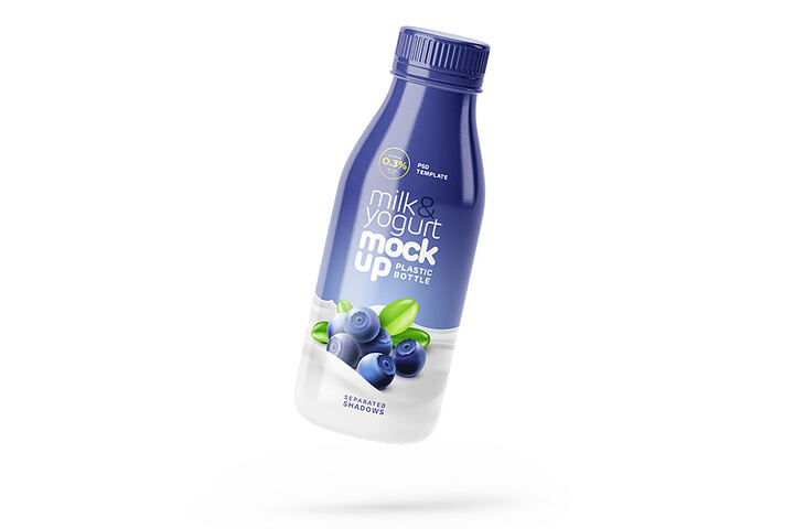 Plastic Small Milk Bottle – Free Mockup