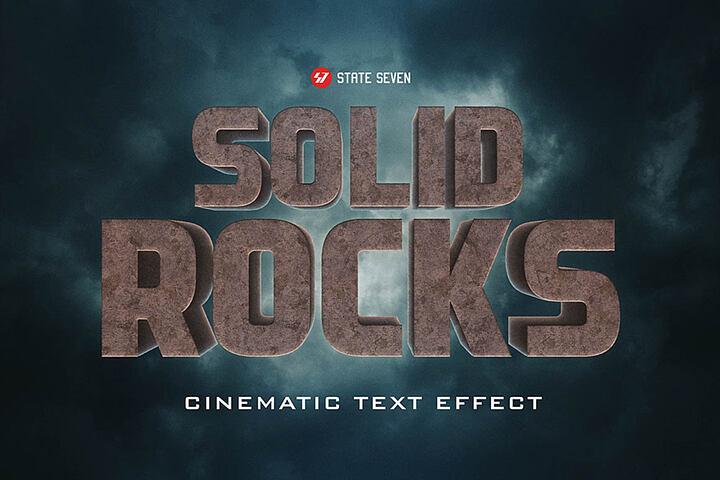 Solid Rock – Free Text Effect