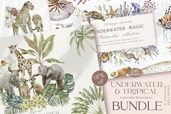 Underwater & Tropical Illustrations