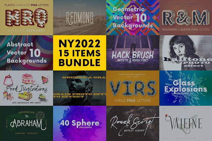 Almost FREE Xmas & New Year 22 Bundle