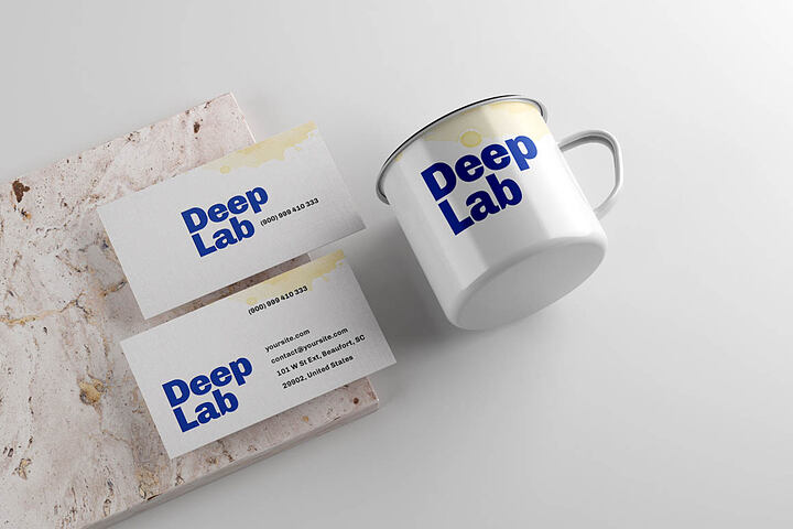 Business Card & Mug – Free Mockup