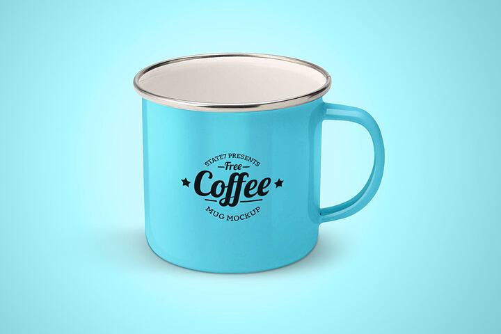 Enamel Mug – Free Mockup