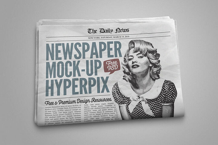 Newspaper – Free Mockup