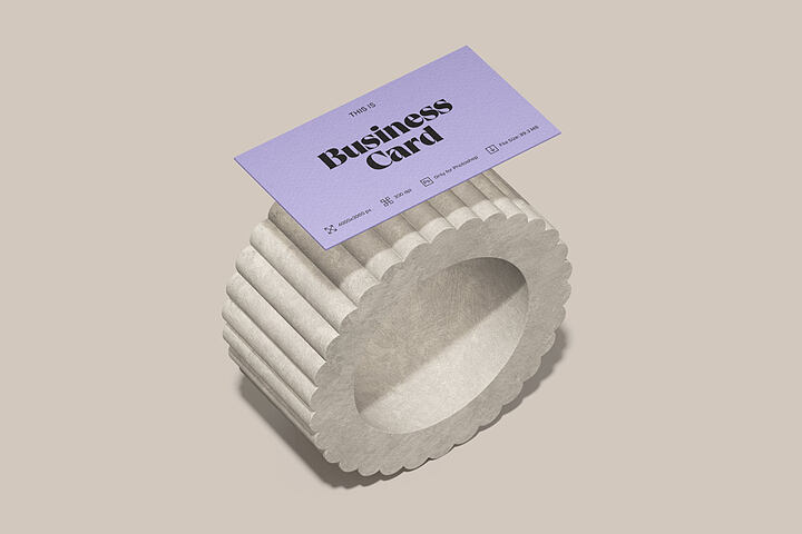Business Card Scene – Free Mockup
