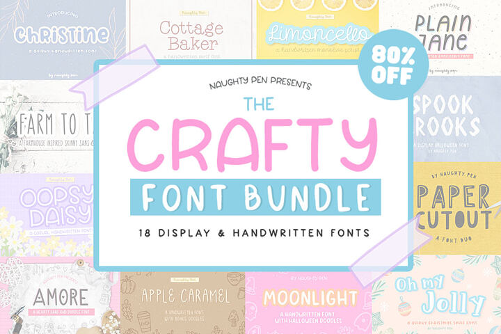 The Crafty Font Bundle