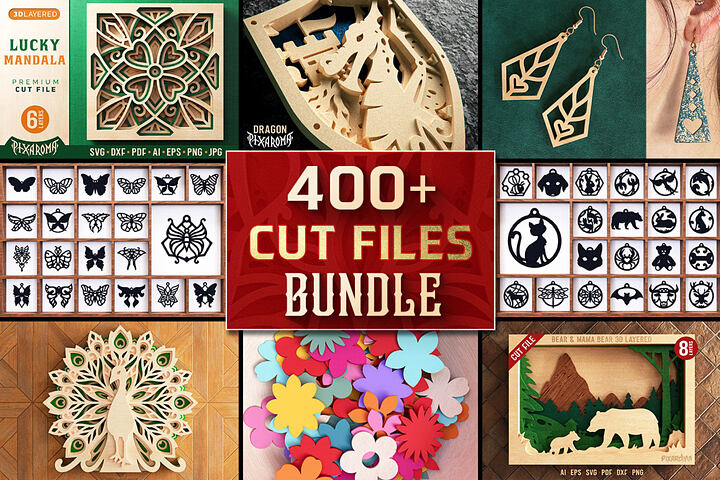400+ Cut Files Bundle