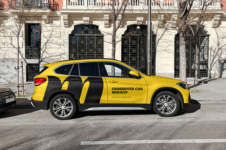 Crossover Car – Free Mockup