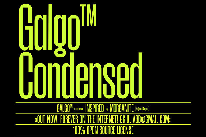 Galgo Condensed – Free Font
