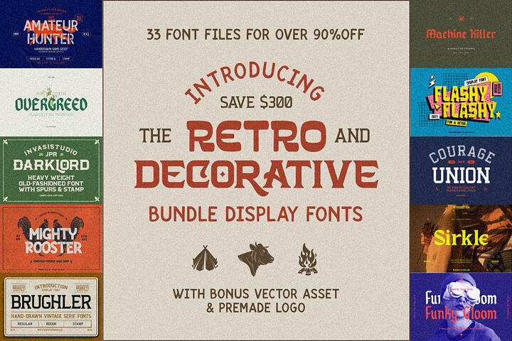 Retro & Decorative Display Fonts