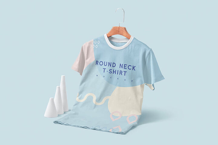 Abstract Scene T-shirt – Free Mockup