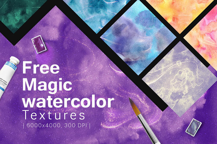 10 Free Magic Watercolor Textures