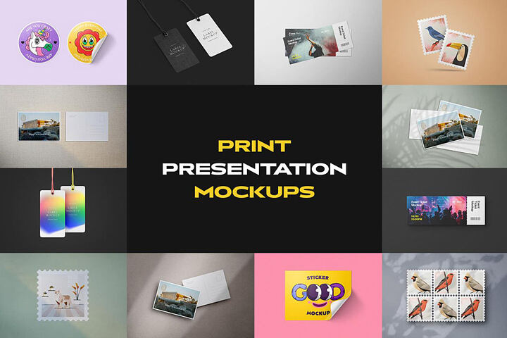 Print Presentation Mockup Bundle