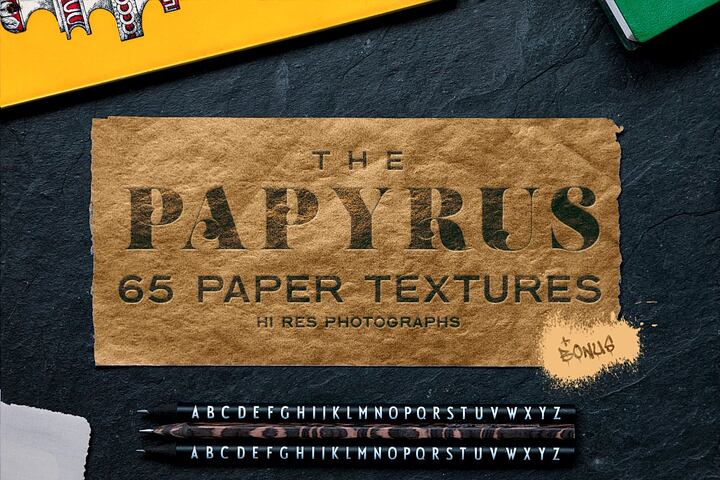 The Papyrus – 65 Paper Textures
