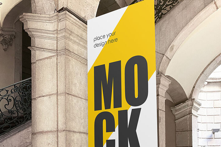 Long Potrait Billboard – Free Mockup