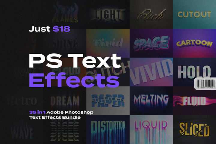35 Photoshop Text Effects