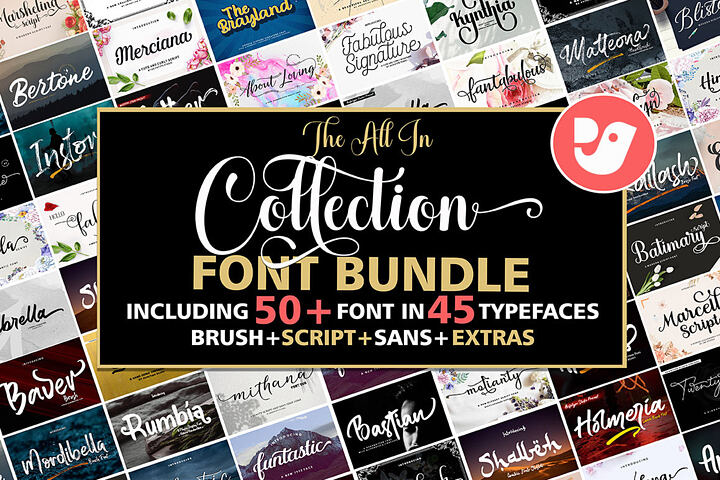 45 Fonts in 1 Collection