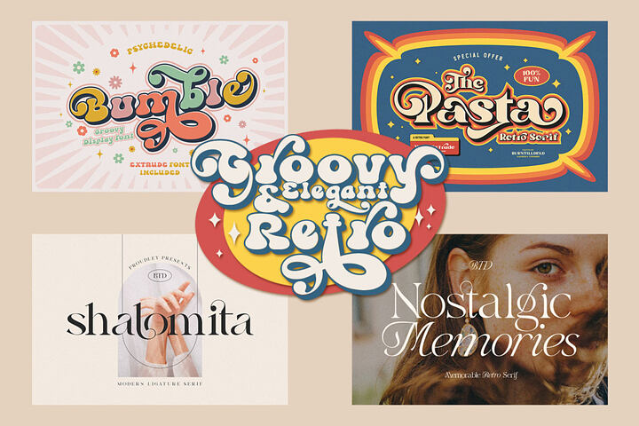 Groovy & Elegant Retro Fonts