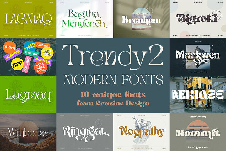 Trendy & Modern Fonts 2