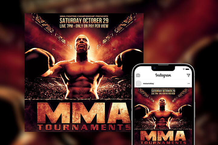 MMA or UFC Fight Night – Free Flyer