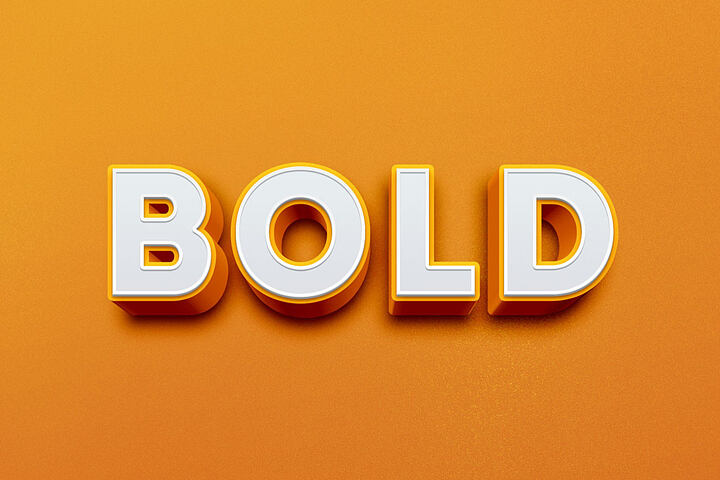 Bold 3D – Free Text Effect