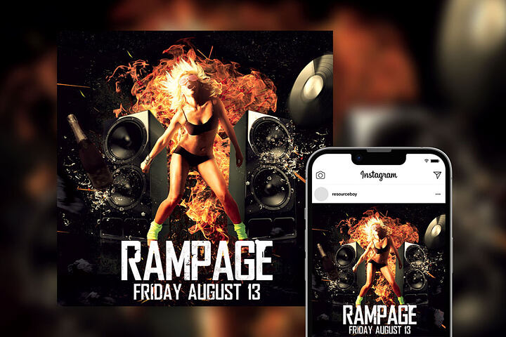 Rock Music – Free Instagram or Flyer