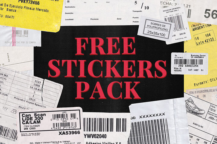 Retro Stickers – Free Textures