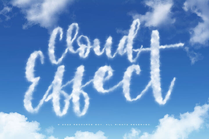 Free Smoke or Cloud Text Effect
