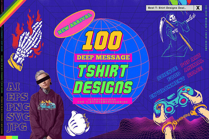 100 Deep Message T-Shirt Designs