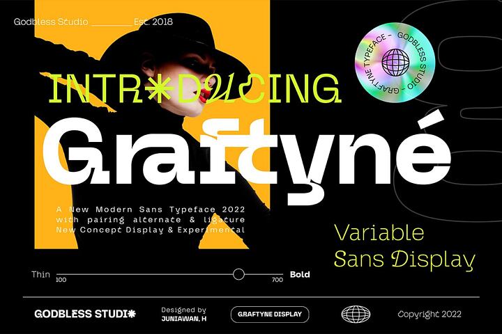Graftyne Sans – Variable Font