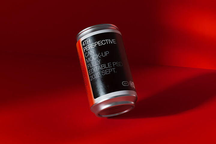 Realistic Can – Free Mockup