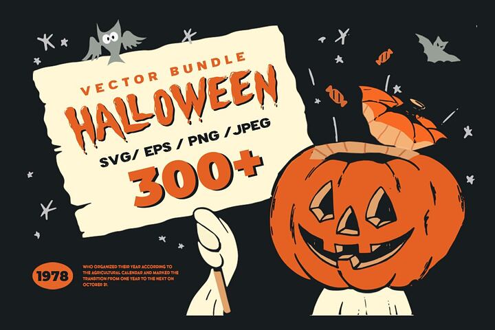 Vintage Halloween Bundle 300+