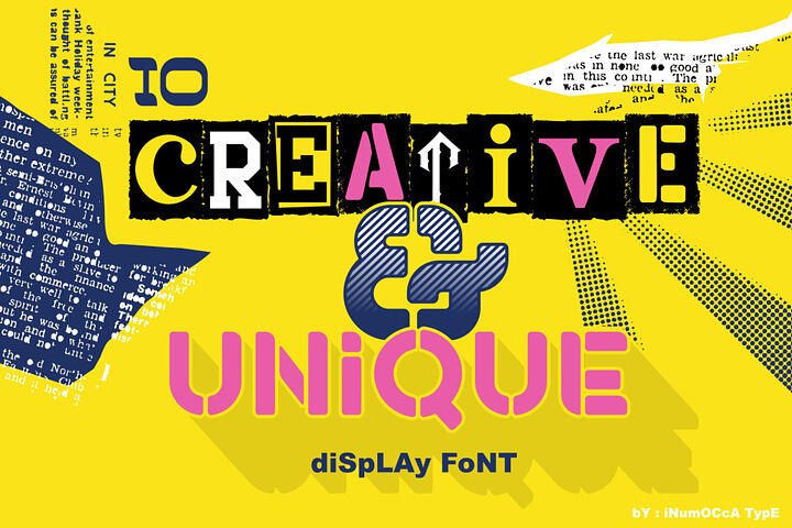 10 Creative & Unique Display Fonts