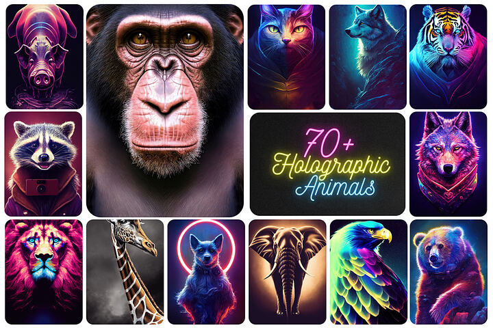Holographic & Fantasy Animals