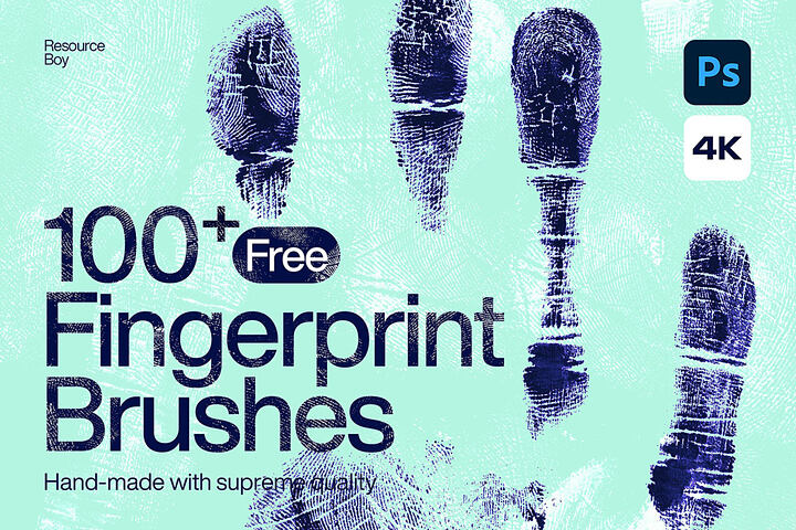 100 Free Fingerprint Photoshop Brushes