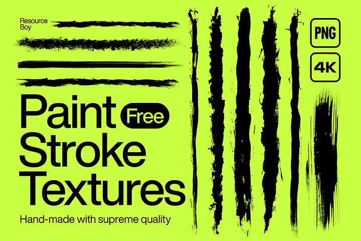 100 Free Paint Stroke Textures