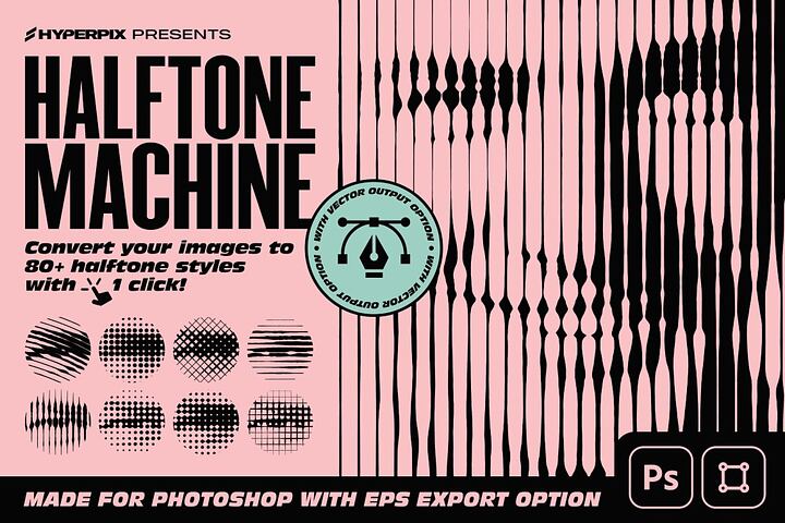 Halftone Machine Photoshop Action