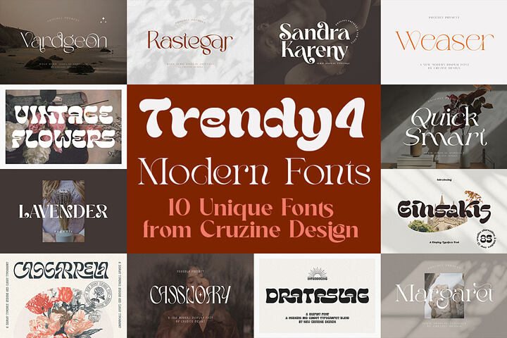 Trendy & Modern Fonts 4
