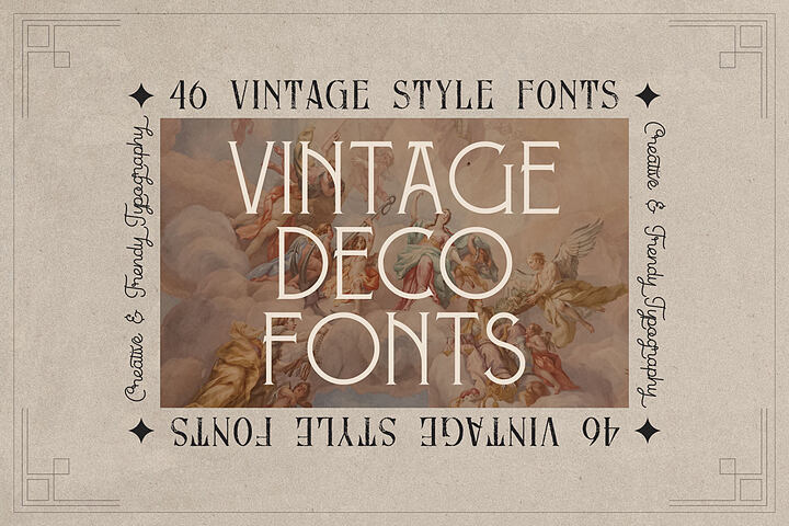 Vintage Decorative Fonts – 46 Fonts