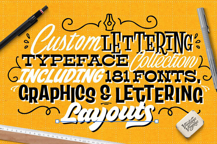 Custom Lettering Typeface Collection