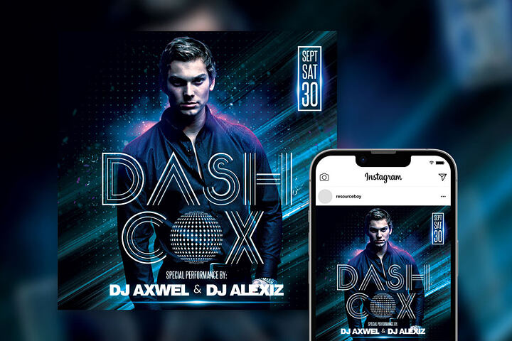 Dj Club Party – Instagram Free Flyer