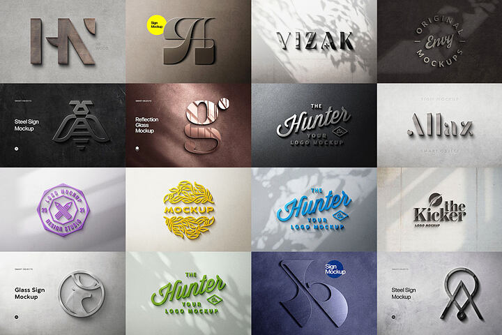 Elegant Sign Mockups Bundle