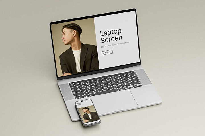 Laptop & Phone – Free Mockup