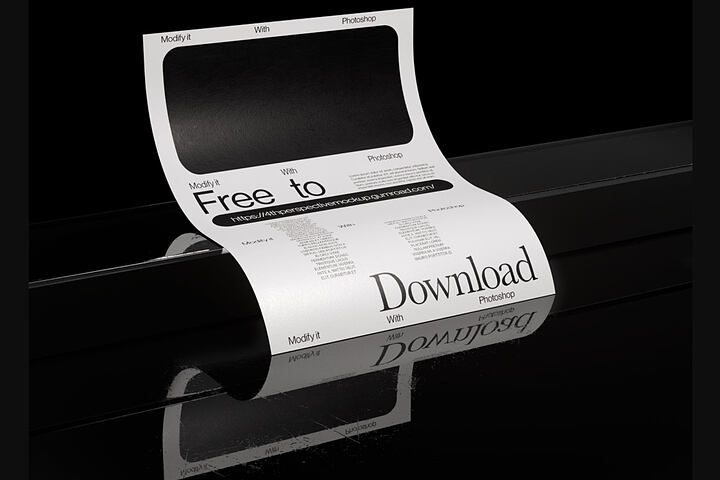 Reflective Stationary – Free Mockup